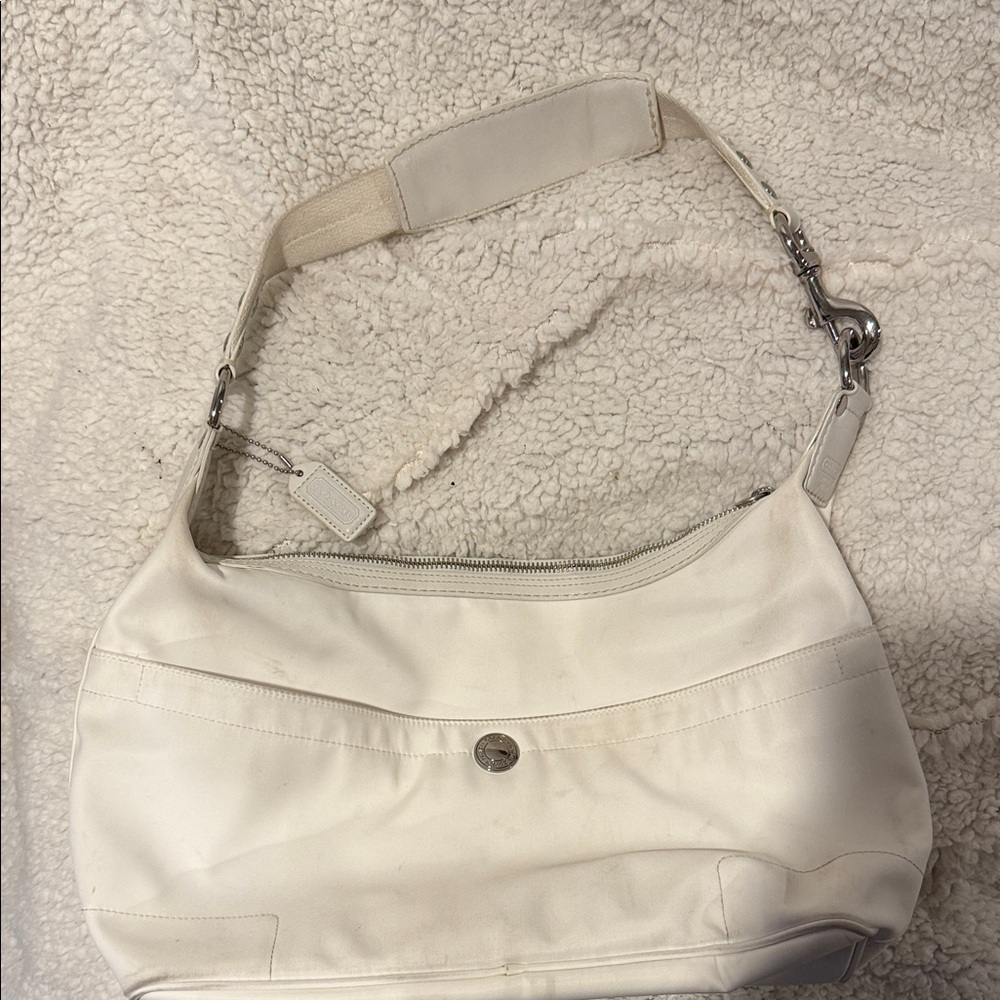 Coach White Shoulder Bag